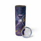 Onuris Skinny Tumbler Cosmic Warrior Egyptian God Eye of Horus Spears Starry Night