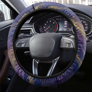 Onuris Steering Wheel Cover Cosmic Warrior Egyptian God Eye of Horus Spears Starry Night