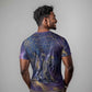 Onuris T shirt Cosmic Warrior Egyptian God Eye of Horus Spears Starry Night