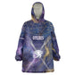 Onuris Wearable Blanket Hoodie Cosmic Warrior Egyptian God Eye of Horus Spears Starry Night