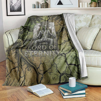 Osiris Blanket Lord of Eternity Egyptian God Throne Mummy Staffs Ancient