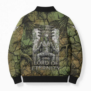 Osiris Bomber Puffer Jacket Lord of Eternity Egyptian God Throne Mummy Staffs Ancient