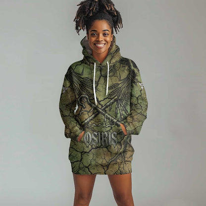 Osiris Hoodie Dress Lord of Eternity Egyptian God Throne Mummy Staffs Ancient