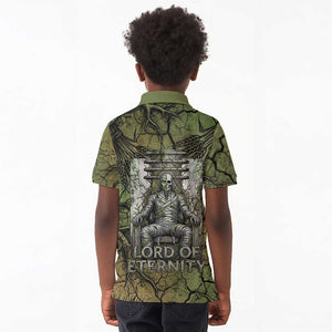 Osiris Kid Polo Shirt Lord of Eternity Egyptian God Throne Mummy Staffs Ancient