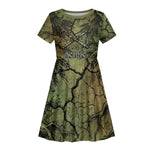 Osiris Kid Short Sleeve Dress Lord of Eternity Egyptian God Throne Mummy Staffs Ancient