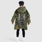 Osiris Kid Wearable Blanket Hoodie Lord of Eternity Egyptian God Throne Mummy Staffs Ancient