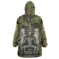 Osiris Kid Wearable Blanket Hoodie Lord of Eternity Egyptian God Throne Mummy Staffs Ancient