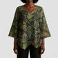 Osiris Kimono Sleeve Blouse Lord of Eternity Egyptian God Throne Mummy Staffs Ancient