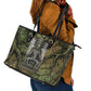 Osiris Leather Tote Bag Lord of Eternity Egyptian God Throne Mummy Staffs Ancient