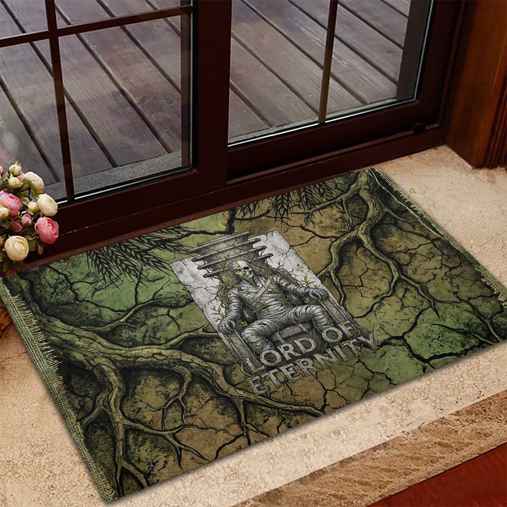 Osiris Rubber Doormat Lord of Eternity Egyptian God Throne Mummy Staffs Ancient