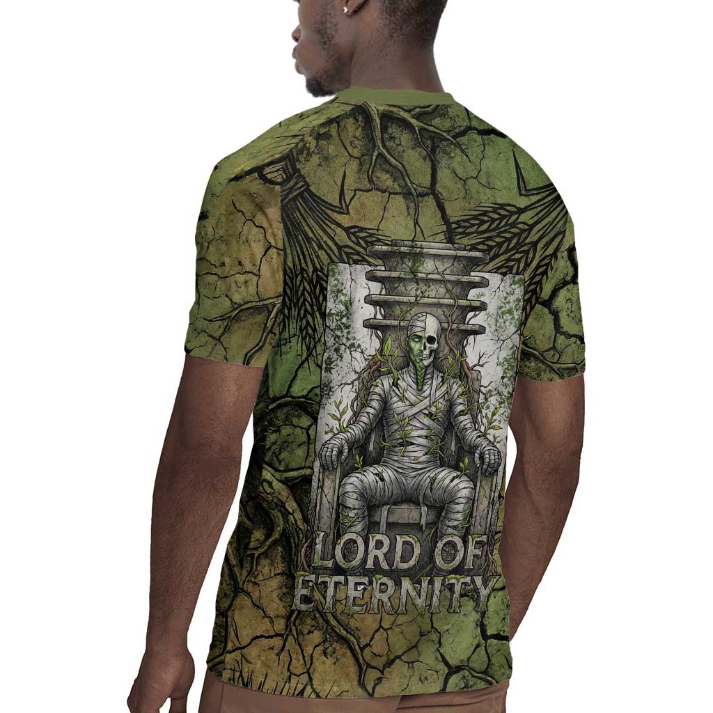 Osiris Rugby Jersey Lord of Eternity Egyptian God Throne Mummy Staffs Ancient