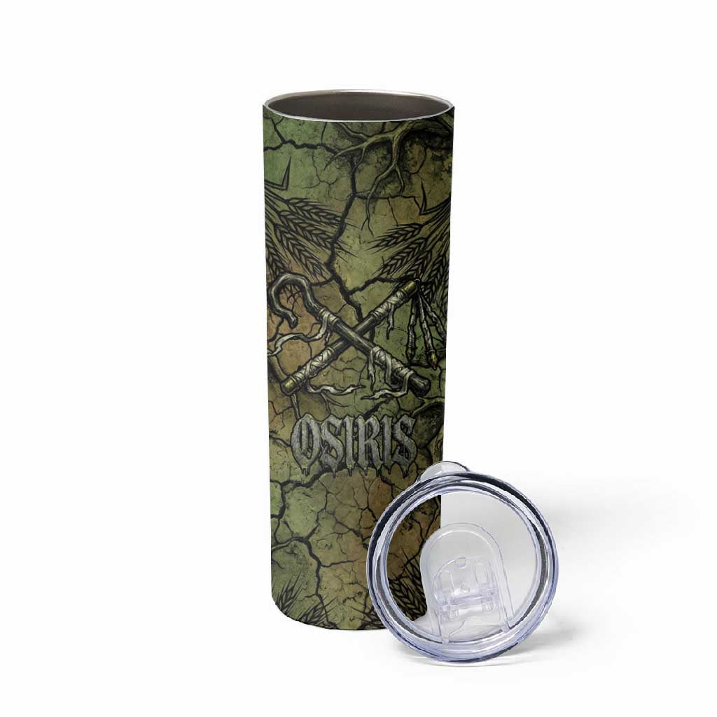 Osiris Skinny Tumbler Lord of Eternity Egyptian God Throne Mummy Staffs Ancient