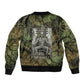 Osiris Sleeve Zip Bomber Jacket Lord of Eternity Egyptian God Throne Mummy Staffs Ancient