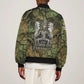Osiris Sleeve Zip Bomber Jacket Lord of Eternity Egyptian God Throne Mummy Staffs Ancient