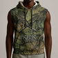Osiris Sleeveless Hoodie Lord of Eternity Egyptian God Throne Mummy Staffs Ancient