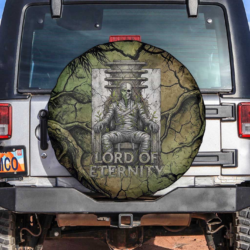 Osiris Spare Tire Cover Lord of Eternity Egyptian God Throne Mummy Staffs Ancient