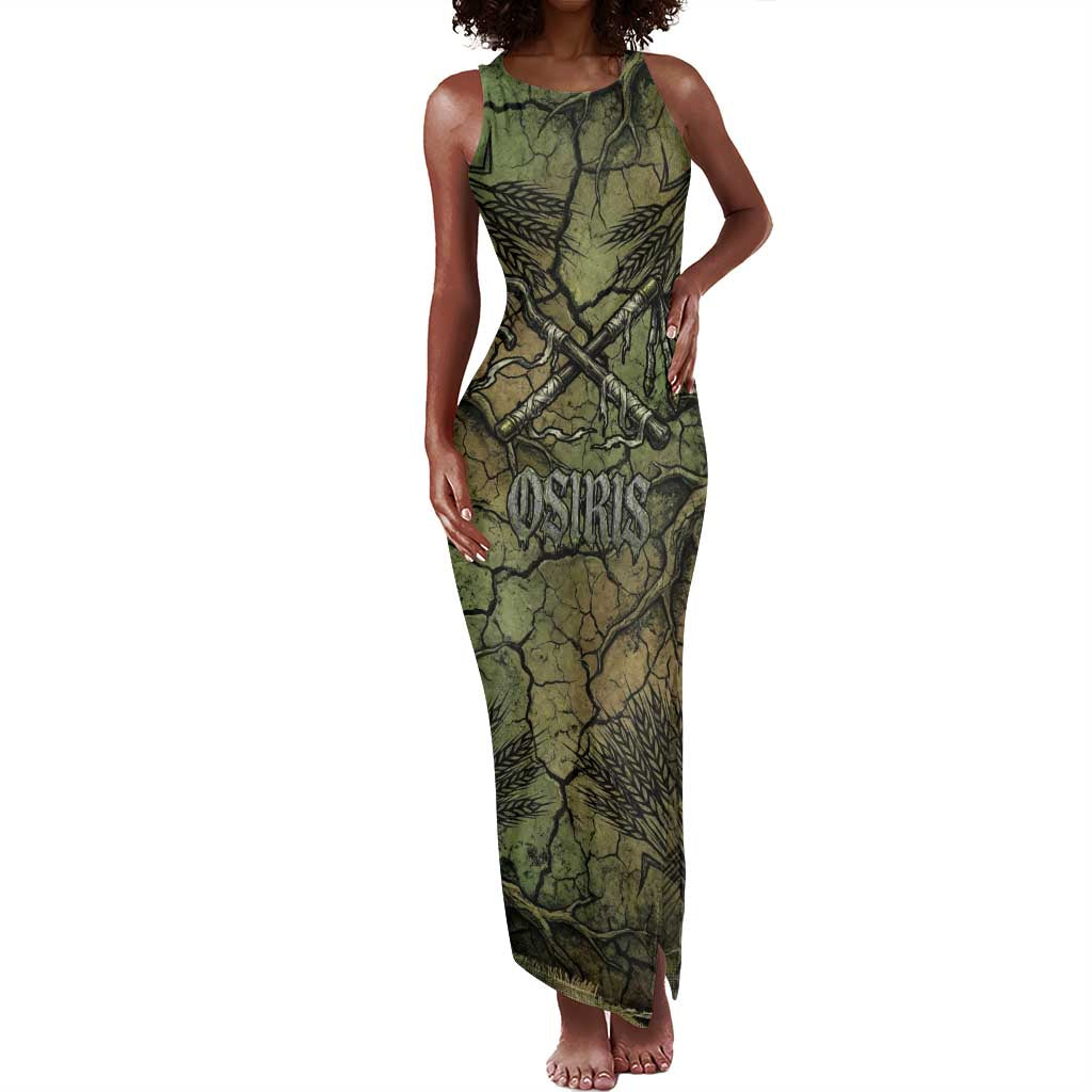 Osiris Tank Maxi Dress Lord of Eternity Egyptian God Throne Mummy Staffs Ancient
