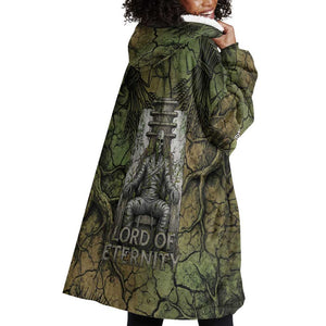Osiris Wearable Blanket Hoodie Lord of Eternity Egyptian God Throne Mummy Staffs Ancient