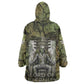 Osiris Wearable Blanket Hoodie Lord of Eternity Egyptian God Throne Mummy Staffs Ancient