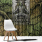 Osiris Window Curtain Lord of Eternity Egyptian God Throne Mummy Staffs Ancient