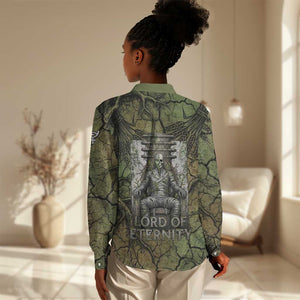 Osiris Women Casual Shirt Lord of Eternity Egyptian God Throne Mummy Staffs Ancient