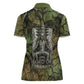 Osiris Women Polo Shirt Lord of Eternity Egyptian God Throne Mummy Staffs Ancient