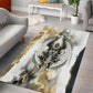 Osiris Egyptian Area Rug God of Afterlife Feather Scale Judgment Eye of Horus