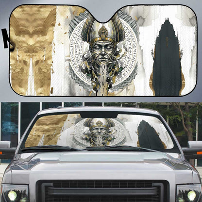 Osiris Egyptian Auto Sun Shade God of Afterlife Feather Scale Judgment Eye of Horus