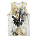 Osiris Egyptian Basketball Jersey God of Afterlife Feather Scale Judgment Eye of Horus