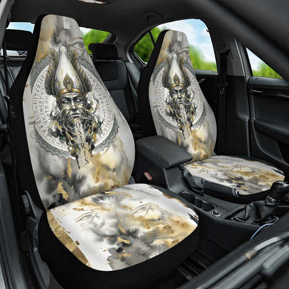 Osiris Egyptian Car Seat Cover God of Afterlife Feather Scale Judgment Eye of Horus