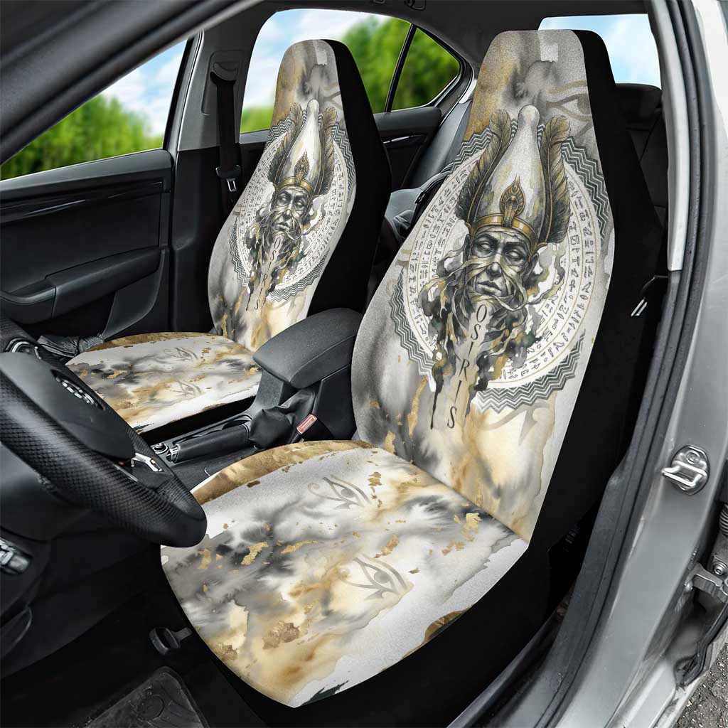 Osiris Egyptian Car Seat Cover God of Afterlife Feather Scale Judgment Eye of Horus