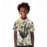 Osiris Egyptian Kid Polo Shirt God of Afterlife Feather Scale Judgment Eye of Horus
