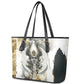 Osiris Egyptian Leather Tote Bag God of Afterlife Feather Scale Judgment Eye of Horus