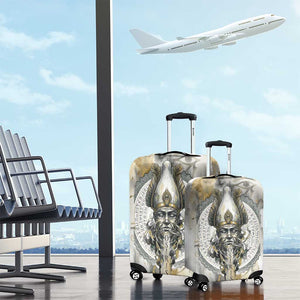 Osiris Egyptian Luggage Cover God of Afterlife Feather Scale Judgment Eye of Horus