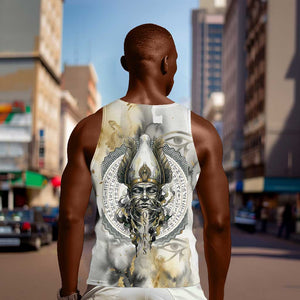 Osiris Egyptian Men Tank Top God of Afterlife Feather Scale Judgment Eye of Horus