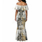 Osiris Egyptian Mermaid Dress God of Afterlife Feather Scale Judgment Eye of Horus