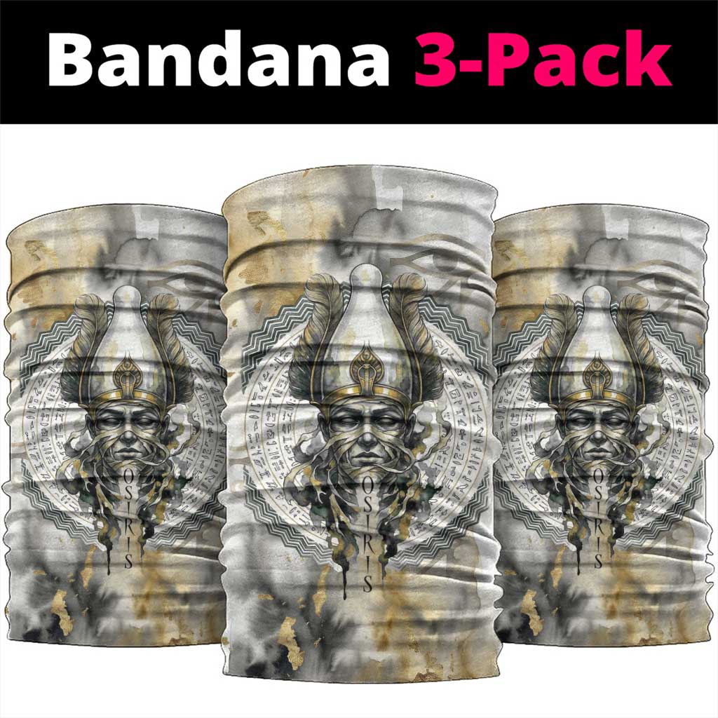 Osiris Egyptian Neck Gaiter God of Afterlife Feather Scale Judgment Eye of Horus