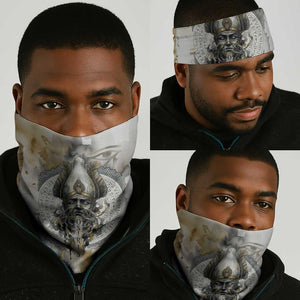 Osiris Egyptian Neck Gaiter God of Afterlife Feather Scale Judgment Eye of Horus