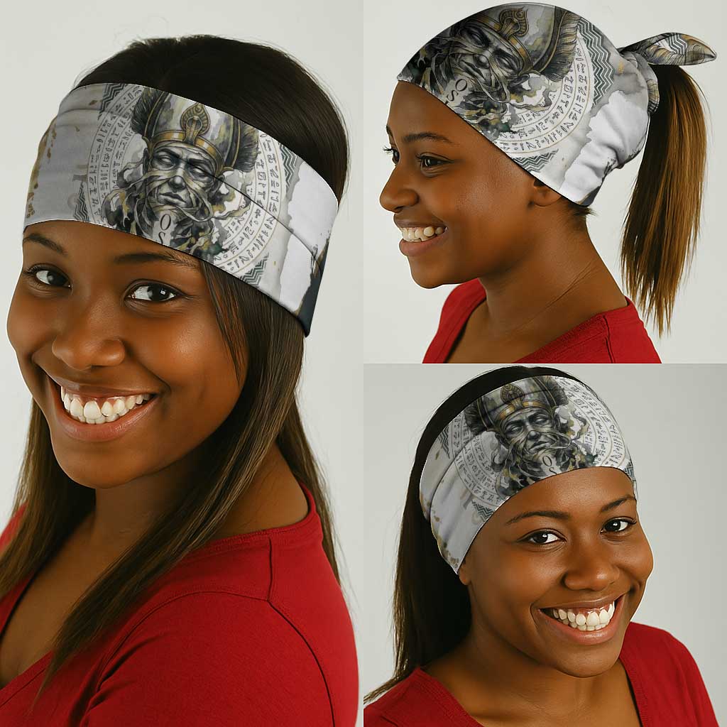 Osiris Egyptian Neck Gaiter God of Afterlife Feather Scale Judgment Eye of Horus