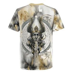 Osiris Egyptian Rugby Jersey God of Afterlife Feather Scale Judgment Eye of Horus
