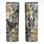 Osiris Egyptian Skinny Tumbler God of Afterlife Feather Scale Judgment Eye of Horus
