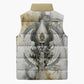 Osiris Egyptian Sleeveless Puffer Jacket God of Afterlife Feather Scale Judgment Eye of Horus