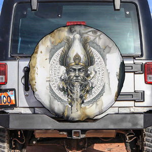 Osiris Egyptian Spare Tire Cover God of Afterlife Feather Scale Judgment Eye of Horus