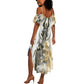 Osiris Egyptian Summer Maxi Dress God of Afterlife Feather Scale Judgment Eye of Horus