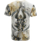 Osiris Egyptian T shirt God of Afterlife Feather Scale Judgment Eye of Horus