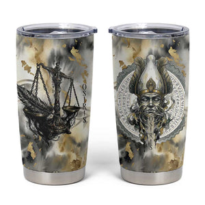Osiris Egyptian Tumbler Cup God of Afterlife Feather Scale Judgment Eye of Horus