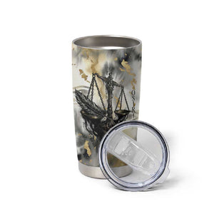 Osiris Egyptian Tumbler Cup God of Afterlife Feather Scale Judgment Eye of Horus