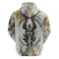 Osiris Egyptian Zip Hoodie God of Afterlife Feather Scale Judgment Eye of Horus