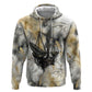 Osiris Egyptian Zip Hoodie God of Afterlife Feather Scale Judgment Eye of Horus