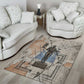 Ptah Egyptian Area Rug God of Crafts Architecture Tools Fashioner of the Earth